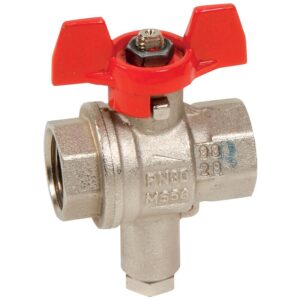 Vanne laiton avec prise porte-sonde 3/4 - SFERACO - 550810