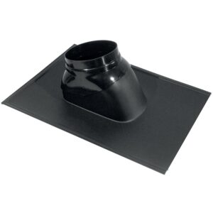 Solin noir de toiture ardoise 25-45° pour terminal de diamètre 60/100 et 80/125 - UBBINK - 125995