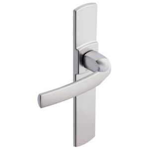 Béquille double sur plaque 195 mm ligne Artis chromé velours bec de cane - VACHETTE ASSA ABLOY - 195630