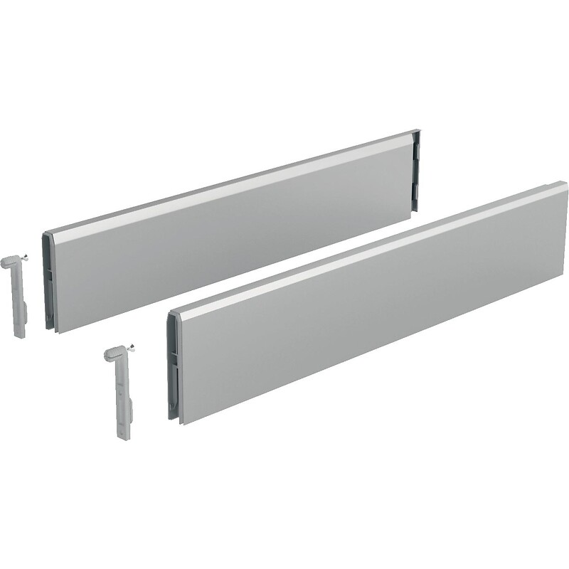 TopSide pour tiroir à casseroles hauteur 186 mm - hauteur côté 94 mm - longueur 400 mm - finition argent - HETTICH - 585908