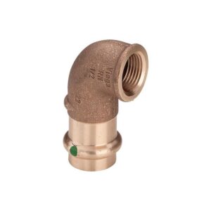 Coude bronze 90° CU F28 taraudé 26x34 - VIEGA - 719181