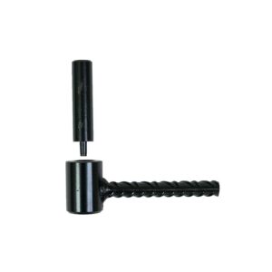 Gond pour parpaing acier noir axe de Ø 14 mm tige fer à béton de Ø 10 x 80 mm en sachet de 2 - ING - 574486