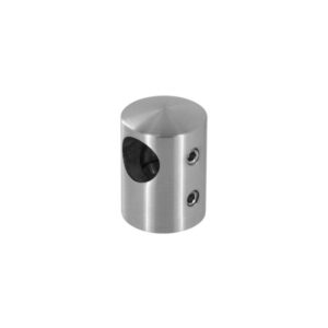 Support transversal borgne pour barre de remplissage Ø 12 mm - pour poteau carré 40x40 mm - droite - à visser - inox 304 - à l'unité - Design Production - 179041