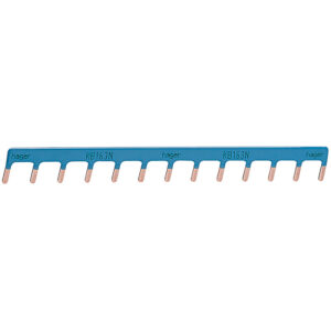 Barre de pontage 1P 10mm² bleu 13M - Hager - 549732
