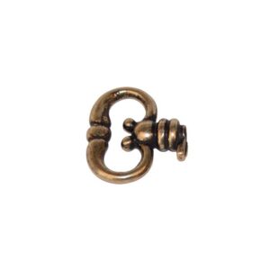 Anneau fausse clé anglaise - en laiton finition vieilli - 28 x 32 mm - CADAP - 624948