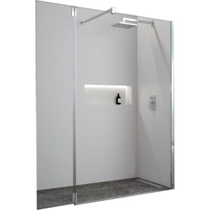 Volet pivotant pour paroi de douche Paama 195x35 cm verre transparent - LEGALLAIS - 333314