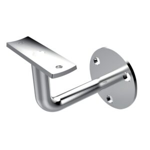 Support de rampe en inox sur platine ronde à visser Reuilly - LEGALLAIS - 531175
