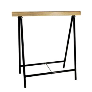 Tréteau métal pliant avec dessus bois - hauteur 0,80 m - THÉARD - 448659