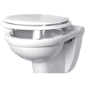 Abattant WC double réhaussé 70mm blanc - OLFA - 348020