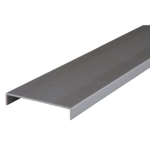 Nez de cloison en aluminium - largeur intérieure 78 mm - longueur 2600 mm - finition aluminium - NORDLINGER - 106045