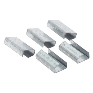 Chapes ouvertes pour feuillard polypropylène, largeur 13 mm, boîte de 2000 pièces - Corderie Mesnard - 495202