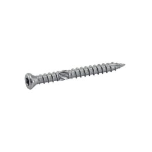 Vis bois terrasse tête fraisée réduite inox A4 empreinte Torx T25 double filet et antifendage 5x60 boîte 200 p+1 embout - ACTON - 336114
