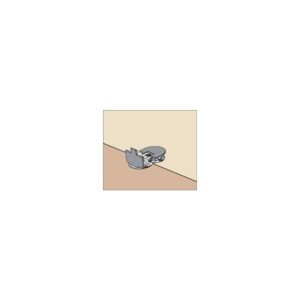 Charnière centrale pour meuble de largeur mini 900 mm Pacta avec cache finition noir métallisé mat - - 581624