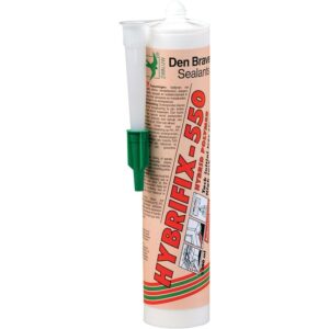 Mastic colle polymère hybride Hybrifix 550, coloris blanc, cartouche de 300 ml - DEN BRAVEN - 638576