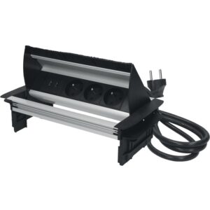 Prise escamotable anti-poussière avec prise USB - SYNERCIA - 631674