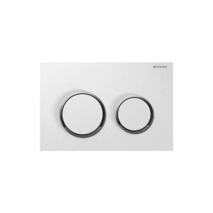 Plaque de déclenchement Omega 20 blanc/chromé - GEBERIT - 456807
