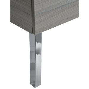 Lot de 2 pieds cubiques chromés 250 mm - NEOVA - 454532