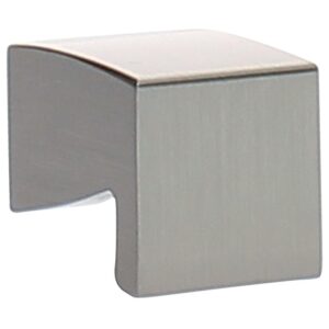Bouton aluminium finition inox - 21 x 21 mm, hauteur 29 mm - Whale - - 242698