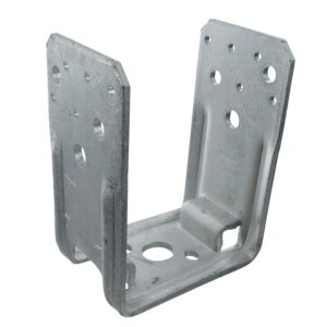 Embase de poteaux eu U PU en acier galvanisé 70x125mm épaisseur 4 mm - SIMPSON - 373528
