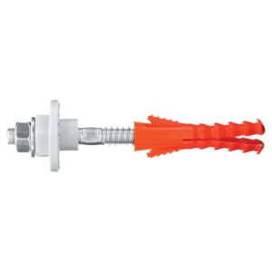 Jeu de fixations pour lavabos dans paroi pleine Ramussen, cheville Ø 12 x longueur 58 mm, vis diamètre 8 x longueur 110 mm - LEGALLAIS - 525288