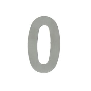 Pictogramme inox Signy - dim. 75x44x2 - Chiffre 0 - LEGALLAIS - 152238