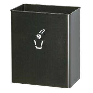 Corbeille murale Tourny gris manganèse 27 litres - ROSSIGNOL - 385771
