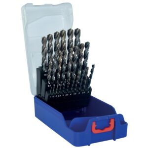 Foret métaux hss queue cylindrique TBX HSS-E5 4F coffret de 25 - TIVOLY - 282115