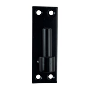 Gond sur platine droite axe Ø14 mm 4 trous de fixation en acier phorétique noir - TORBEL - 382886