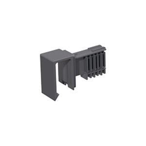 Adaptateur en plastique anthracite pour tringle transversale - HETTICH - 512786