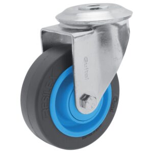 Roulette pivotante à oeil roue Résilex® pour charges moyennes - Gemroll, diamètre 100 mm, charge 150 kg - GUITEL HERVIEU - 533583