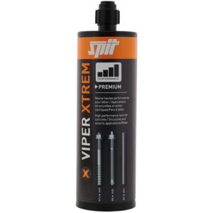 Scellement chimique vinylester VIPER XTREM pour scellements fers à béton et tiges filetées cartouche de 410ml - SPIT - 654501