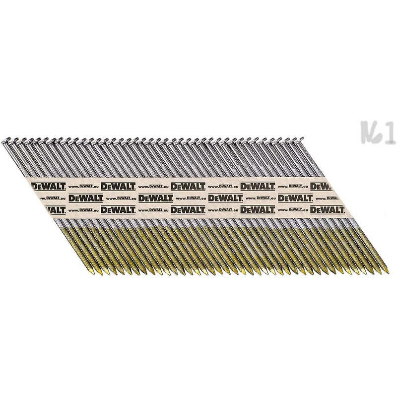Pointes en bande papier 33° crantées inox 2.8x63mm boite 1200 - DEWALT - 149074 – Image 2