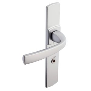 Béquille double sur plaque 195 mm ligne Muze chromé velours condamnation - VACHETTE ASSA ABLOY - 195441