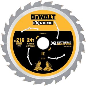 Lames de scie à onglet Ø 216 mm alésage 30 mm 60 dents XR Extreme Runtime - DEWALT - 541339