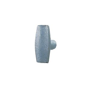 Bouton double en fonte peinte forme rectangulaire carré de 6 mm - TORBEL - 151074