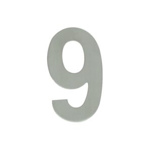 Pictogramme inox Signy - dim. 75x44x2 - Chiffre 9 - LEGALLAIS - 152301