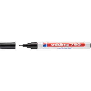 Marqueur peinture pointe ogive, référence 780, diamètre pointe 0,8 mm, coloris noir - EDDING - 636377