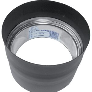 Raccord anti-bistre émail noir mat Ø 150 - TEN - 507473