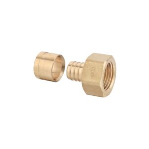 Raccord à glissement PER diamètre 12 Rebun femelle fixe à visser 1/2" (15x21) - LEGALLAIS - 110917