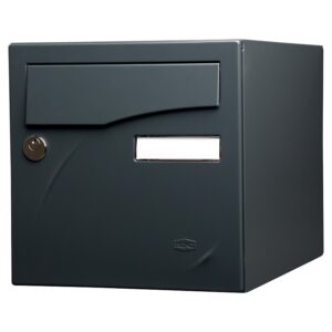 Boîte aux lettres type Préface simple face gris 7016 - RENZ - 554555