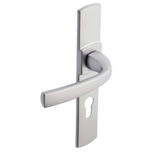 Béquille double sur plaque 195 mm ligne Muze chromé velours clé I - VACHETTE ASSA ABLOY - 195434