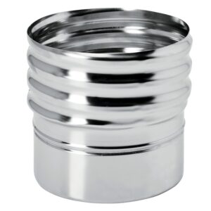 Raccord inox poêle/tubage mâle 80 Ø 125/131 - TEN - 778444