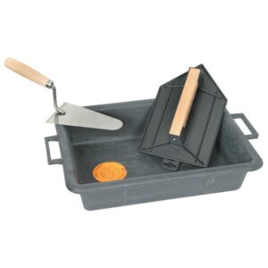 Lot spécial maçon : 1 bac, 1 taloche et 1 truelle - Vinmer - 476638