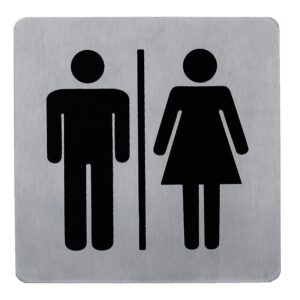 Pictogramme inox Signy 100 x 100 Homme/Femme - LEGALLAIS - 530888