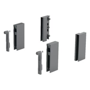 Adaptateur pour kit DesignSide pour hauteur de paroi arrière 186 mm coloris anthracite - HETTICH - 425860