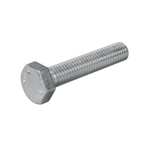 Vis à métaux tête hexagonale acier zingué blanc 8.8 filetage total 16x50mm boîte de 50 pièces - STAFA - 602792