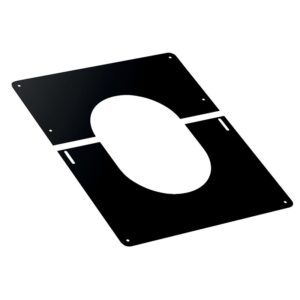 Plaque de finition 30° A 45° Inox 200 noire - TEN - 586342
