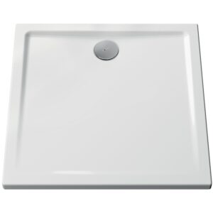 Receveur de douche céramique Cascade ultra-plat blanc brillant 90x90 cm - VITRA - 646941
