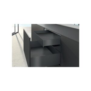 Profil façade de tiroirs intérieur à l'anglaise AvanTech YOU - longueur 2000 mm - hauteur 101 mm - finition Anthracite - HETTICH - 139400