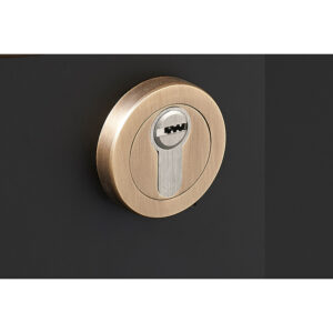 Rosaces de fonction ligne Design DCG - clé I vieux - finition laiton mat - DCG - 628797